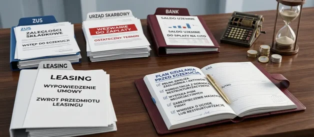 Zaległości w firmie wobec ZUS, urzędu skarbowego, banku i leasingu - co zrobić, zanim ruszy egzekucja?